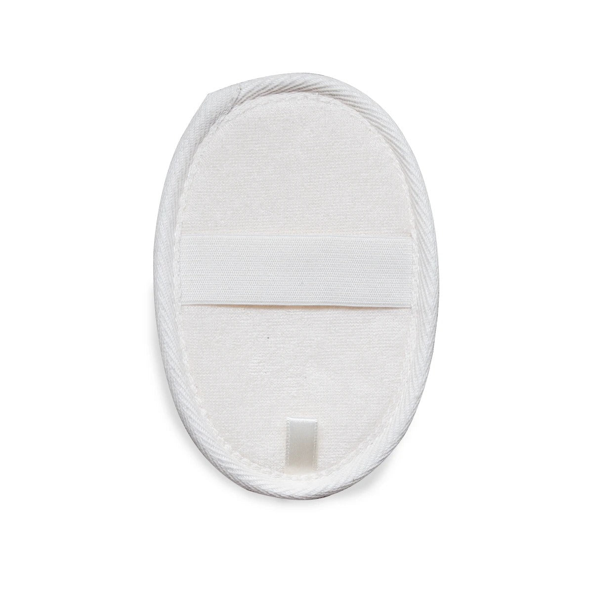 Brush It On natural loofah body scrub pad with a hand strap