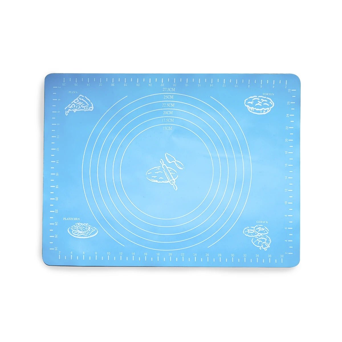 Brush It On Silicone Baking Mat Baking Mat Blue