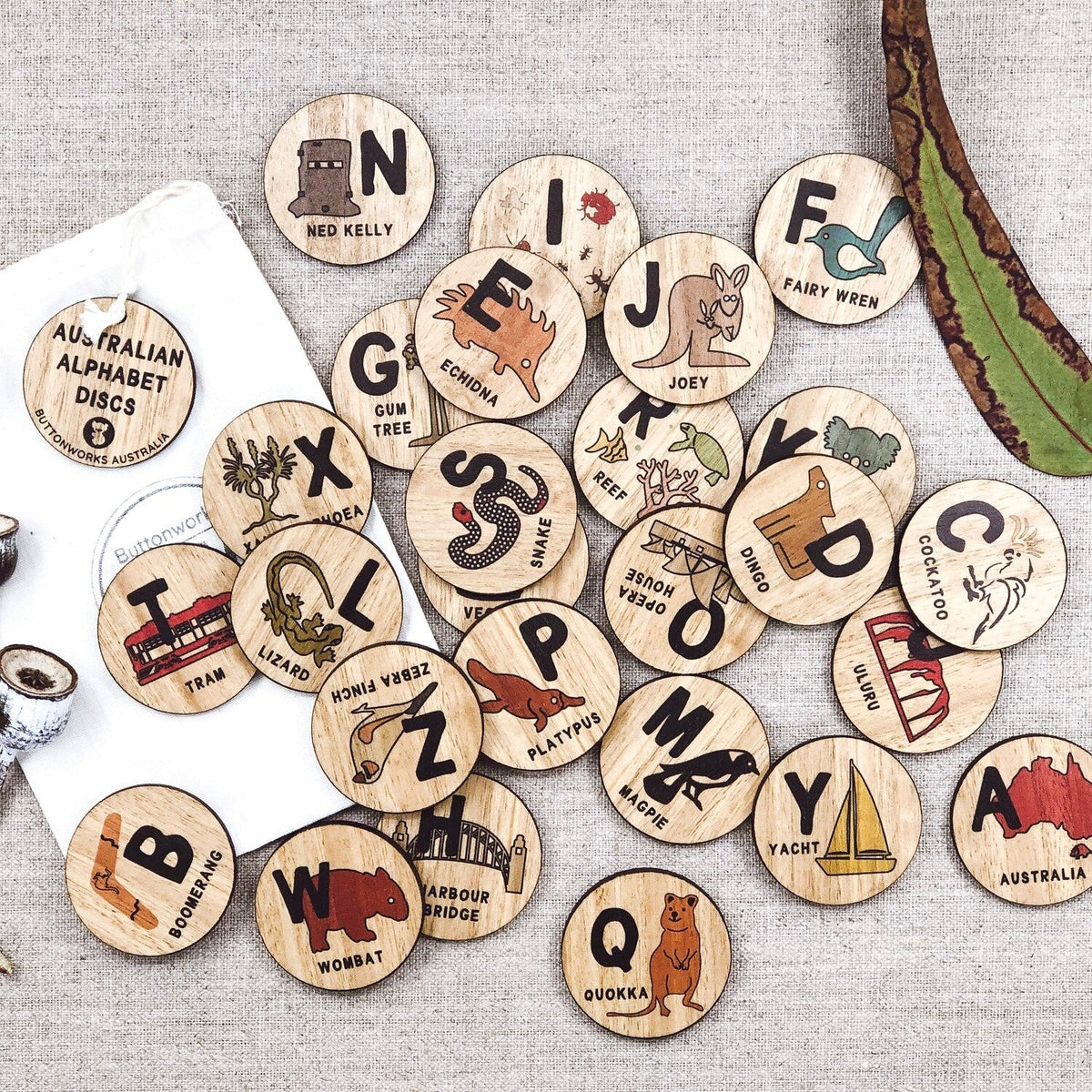 ButtonworksButtonworks Australian Alphabet Discs #same day gift delivery melbourne#