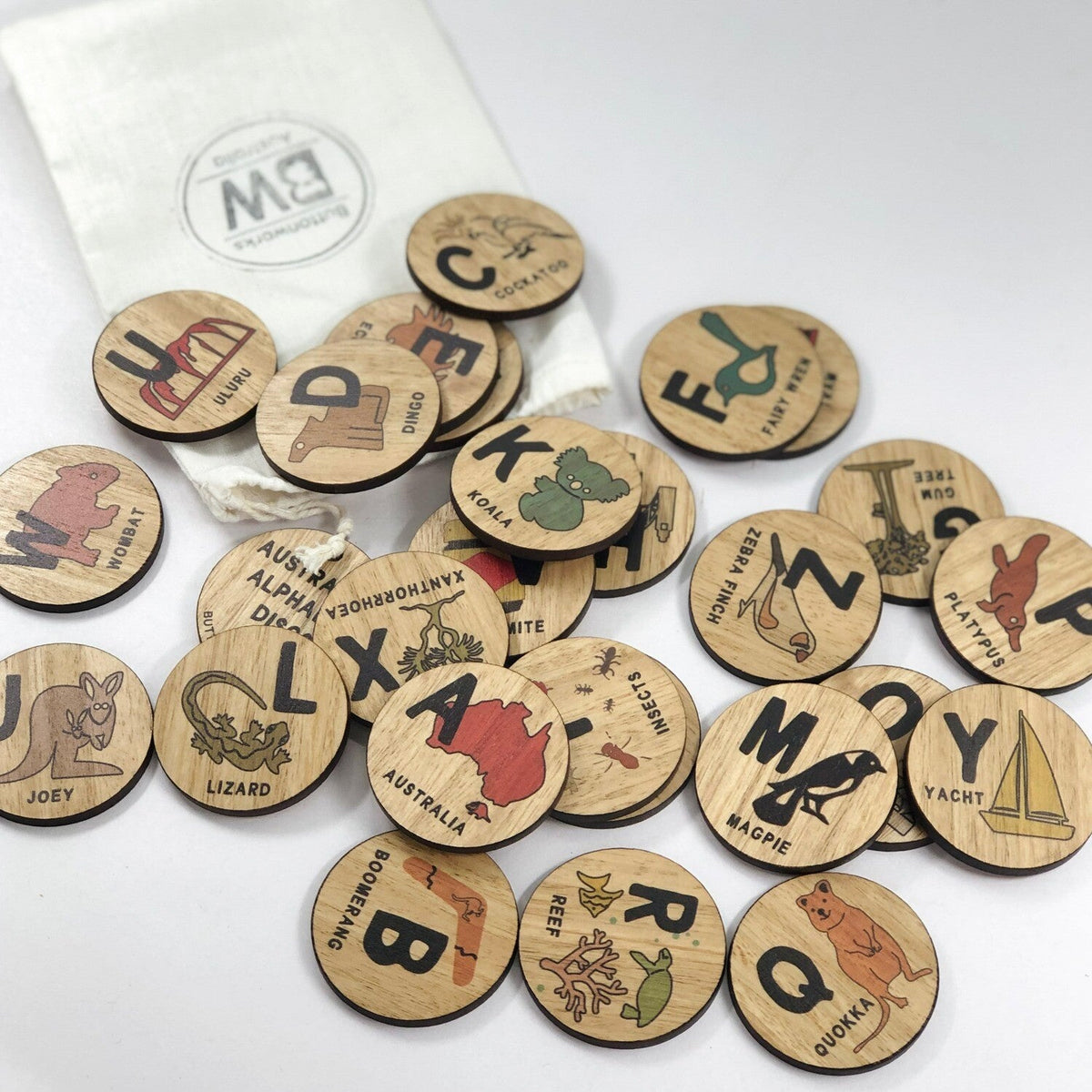 ButtonworksButtonworks Australian Alphabet Discs #same day gift delivery melbourne#