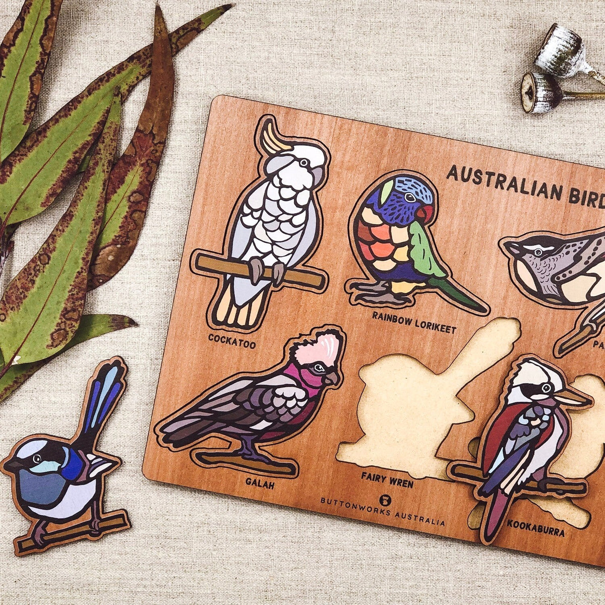 ButtonworksButtonworks Australian Birds Puzzle #same day gift delivery melbourne#