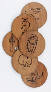 ButtonworksButtonworks Round Animal Coasters #same day gift delivery melbourne#