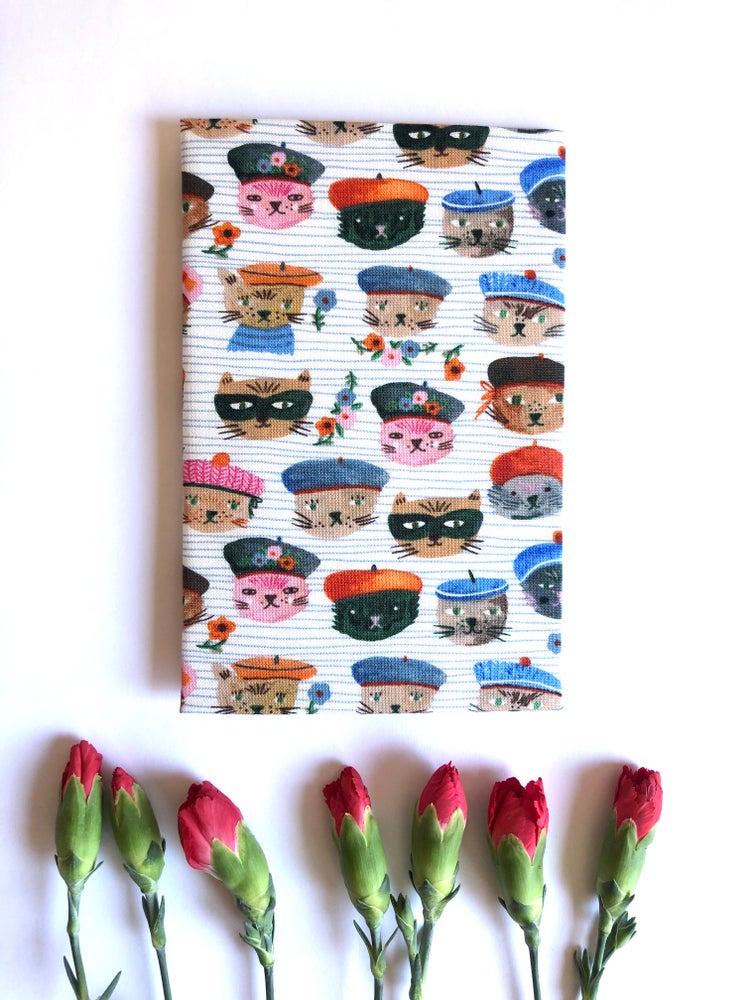 Paris Cats Pink Hanky - Pookipoiga
