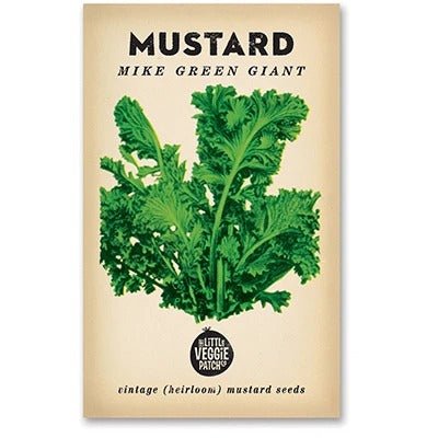 Little Veggie Patch Co MUSTARD 'LIME STREAKS' HEIRLOOM SEEDS 