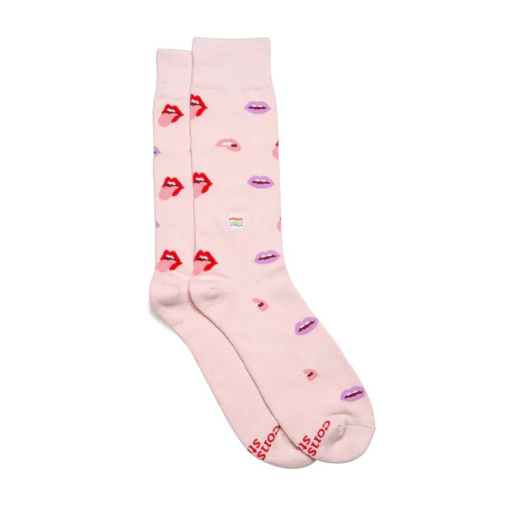 Conscious StepConscious Step Socks That Save LGBTQ Lives-Pink #same day gift delivery melbourne#