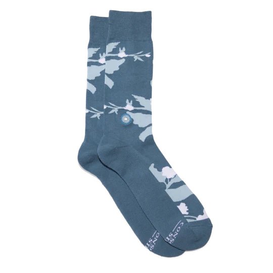Conscious StepConscious Step Socks That Support Mental Health-Floral #same day gift delivery melbourne#