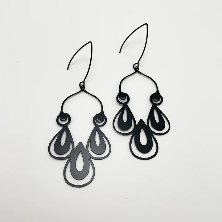 DENZ Boho #11 Dangles in Black 