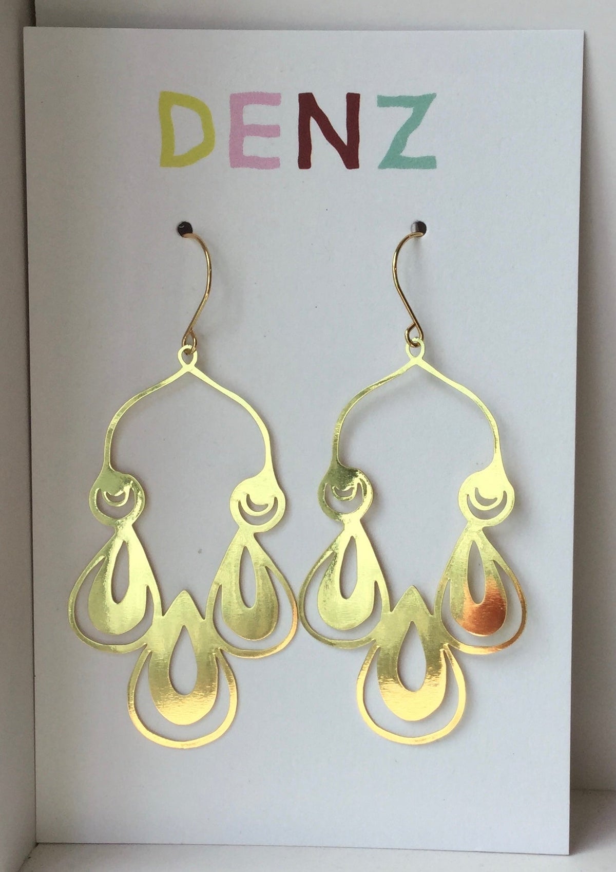 DENZ Boho #11 Dangles in gold 