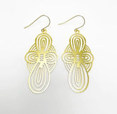 DENZ Bow dangles in gold 