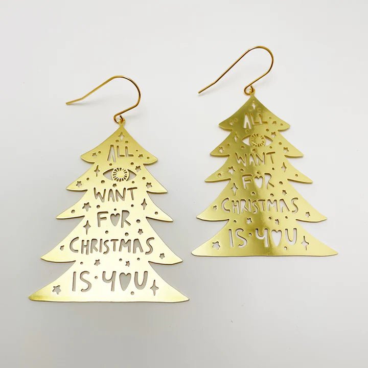 DENZ Christmas Trees in gold 