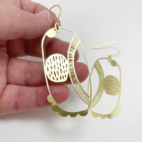 DENZ Art School dangles in gold