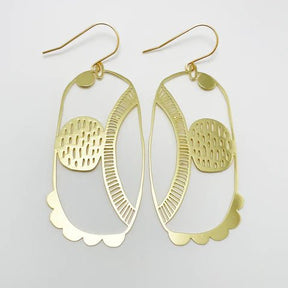 DENZ Art School dangles in gold