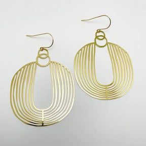 DENZ Basket dangles in gold