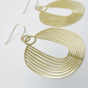 DENZ Basket dangles in gold