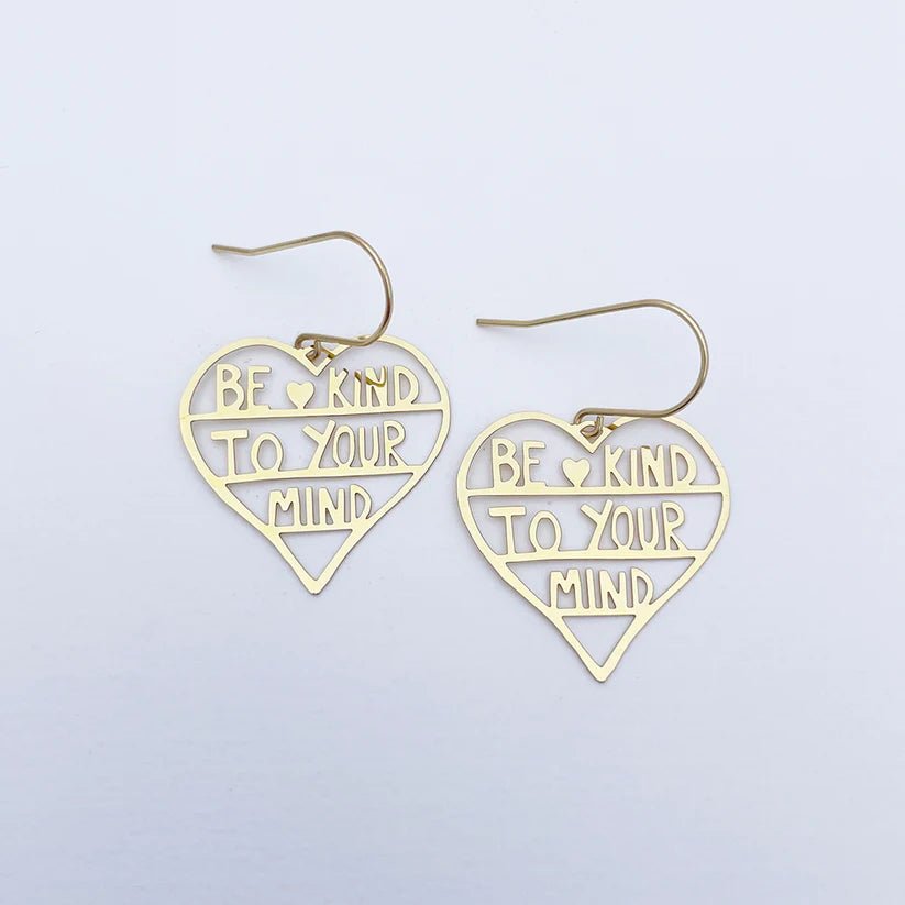 Denz + coDENZ Be Kind To Your Mind - Mini Dangles in Gold #same day gift delivery melbourne#
