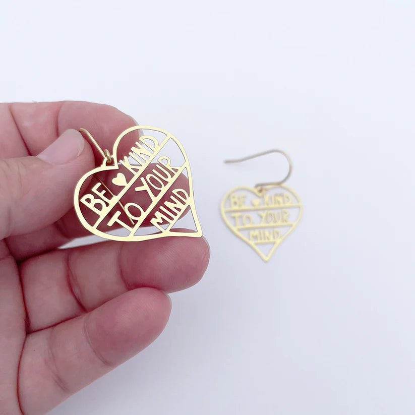 DENZ Be Kind To Your Mind - Mini Dangles in Gold