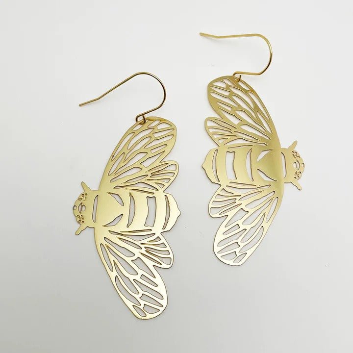 Denz + coDENZ Bee dangles in gold #same day gift delivery melbourne#