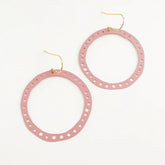Denz + coDENZ Dotty hoops in musk pink #same day gift delivery melbourne#
