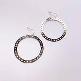 Denz + coDENZ Dotty hoops in silver #same day gift delivery melbourne#