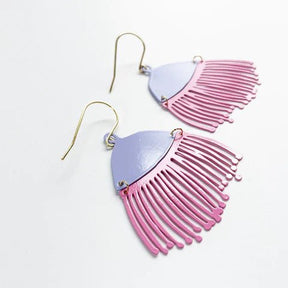 DENZ Gum Blossom - Candy pink/ Lilac - painted steel dangles