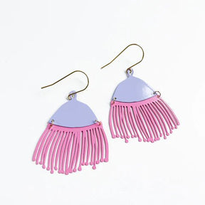DENZ Gum Blossom - Candy pink/ Lilac - painted steel dangles