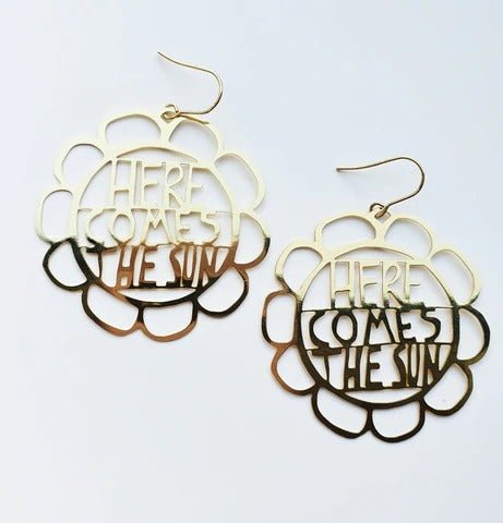 Denz + coDENZ Here Comes The Sun dangles in Gold #same day gift delivery melbourne#