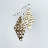 Denz + coDENZ Kaleidoscope dangles in gold #same day gift delivery melbourne#