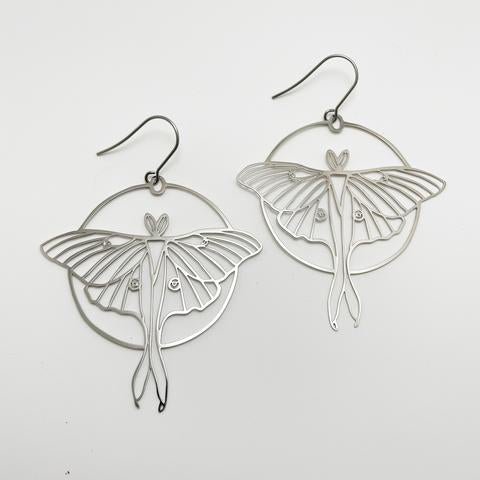DENZ Luna Moths in silver
