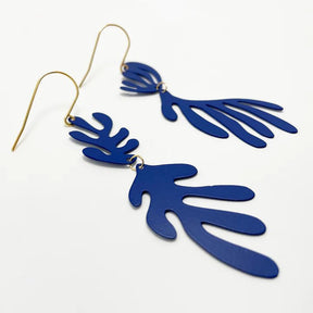 DENZ Matisse dangles in Cobalt - painted steel dangles