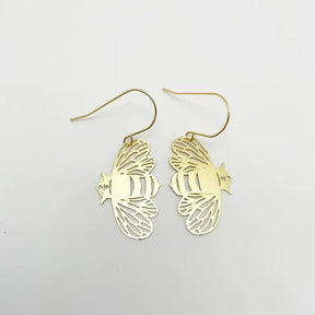 DENZ Mini Bee dangles in gold