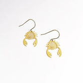 Denz + coDENZ Mini Crab dangles in gold #same day gift delivery melbourne#