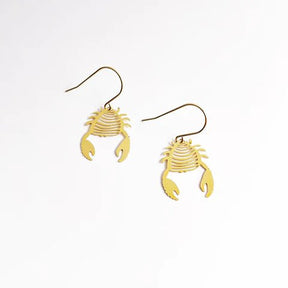 DENZ Mini Crab dangles in gold