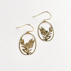 DENZ Mini Grevillea dangles in gold