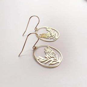 DENZ Mini Grevillea dangles in gold