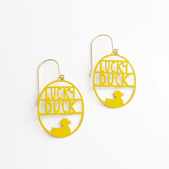 Denz + coDENZ Mini Lucky Duck dangles in yellow #same day gift delivery melbourne#