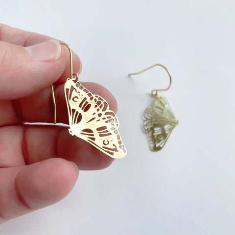 Denz + coDENZ Mini Moth dangles in gold #same day gift delivery melbourne#