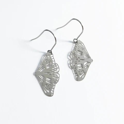 Denz + coDENZ Mini Moth dangles in silver #same day gift delivery melbourne#