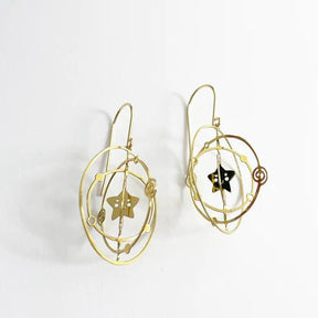 DENZ Mini Starry night dangles in gold