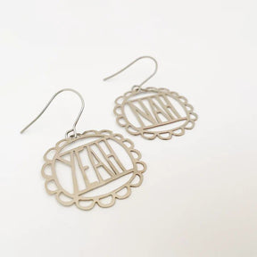 DENZ Mini Yeah Nah dangles in silver