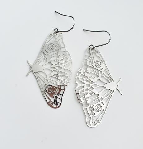 Denz + coDENZ Moths in silver #same day gift delivery melbourne#