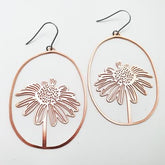 DENZ Daisies in rose gold earrings