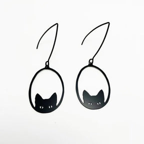 DENZ Mini Black Cat dangles in black 