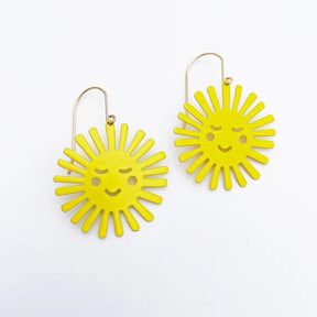  DENZ Mini Yellow Suns earrings