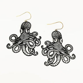 DENZ Octopus dangles in black 