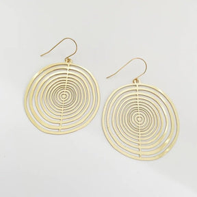 DENZ Orbit (flat) dangles in gold 