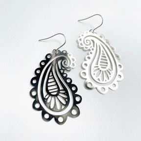 DENZ Paisley dangles in silver 