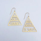 DENZ Sun is Shining, Weather is Sweet in Gold earrings