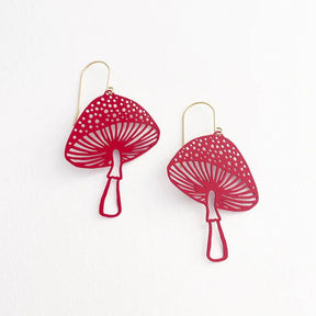 DENZ Toadstools in red earrings