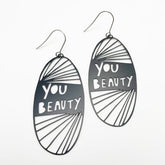DENZ You Beauty in black earrings
