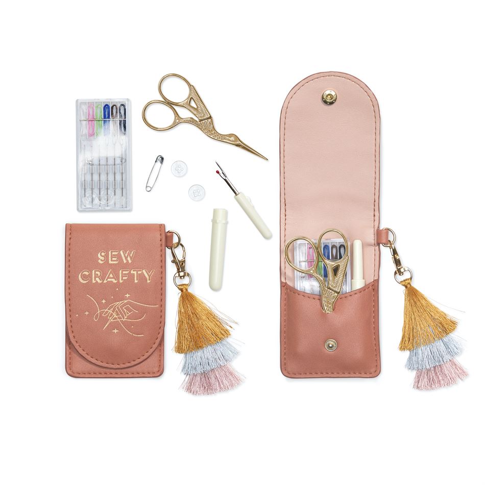 TERRACOTTA "SEW CRAFTY" - VEGAN LEATHER SEWING KIT - same day delivery - melbourne